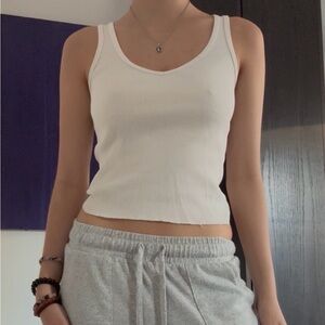 Brandy Melville Cream Tank Top